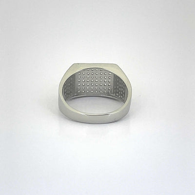 Men's Classy Cocktail  Statement Ring 92.5 purity silver