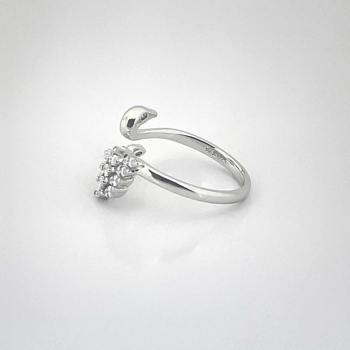 Women's Peacock Classy Cocktail Adjustable Ring 92.5 purity silver