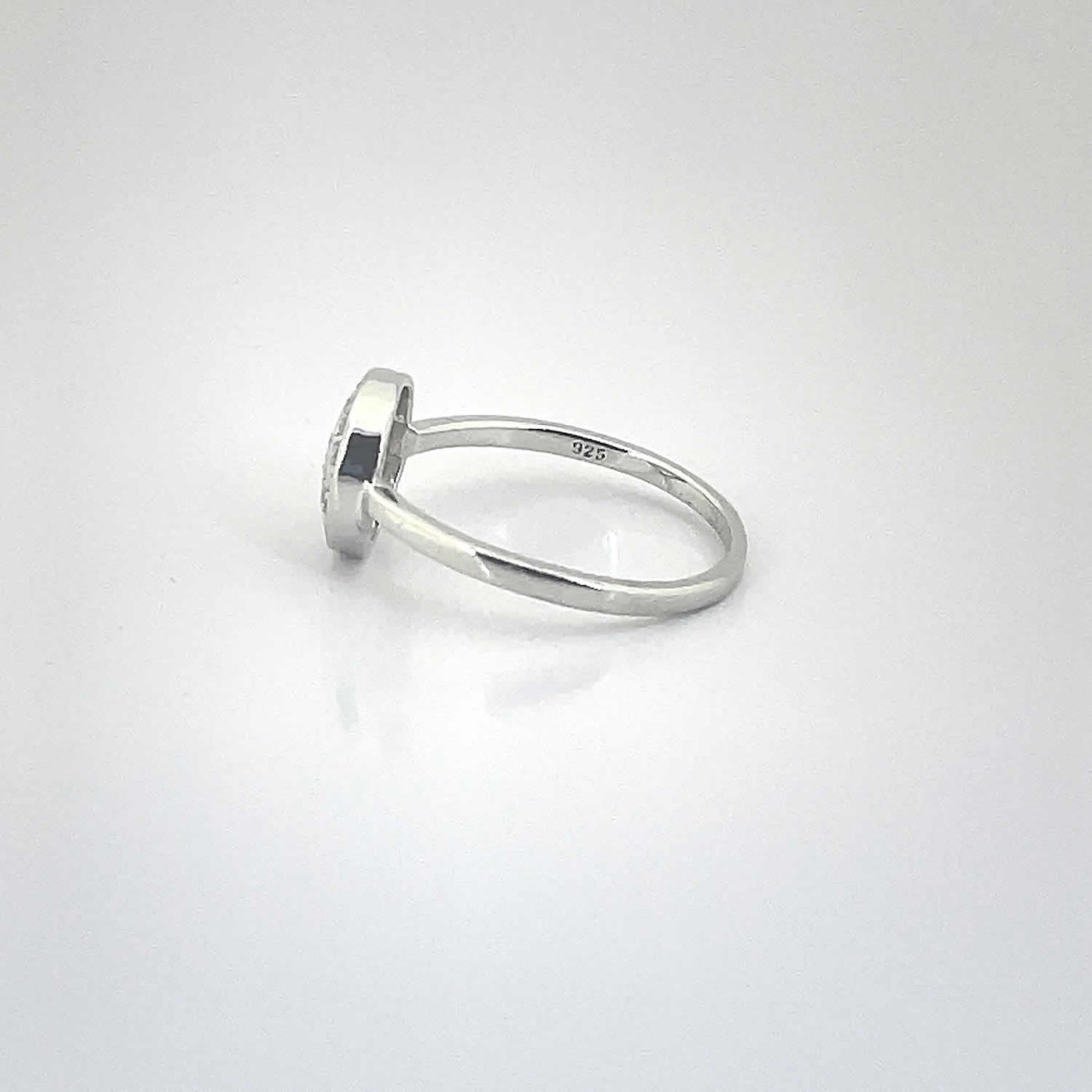 Women's Silver Cat Eye Cluster Ring 92.5 purity silver
