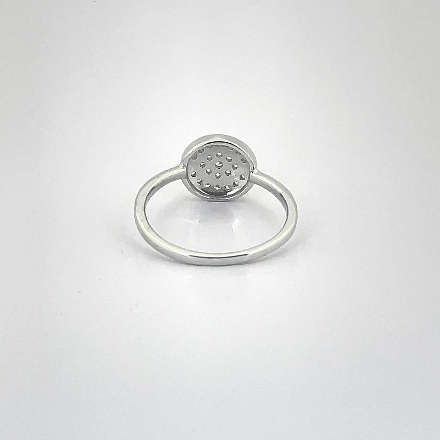 Women's Silver Cat Eye Cluster Ring 92.5 purity silver