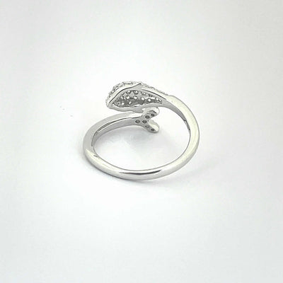 Women's Dolphin Shape Adjustable Open Ended  Ring 92.5 purity silver