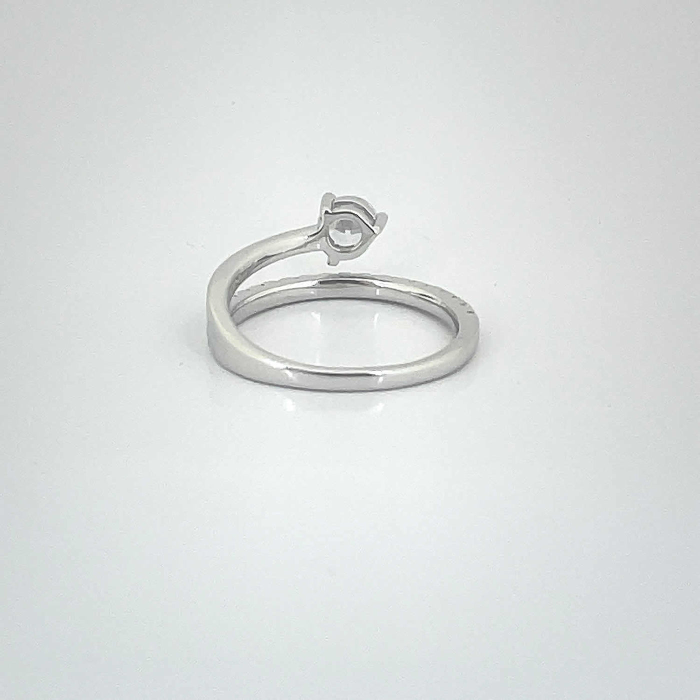 Women's Solitaire Spiral Bold Classy Statement Ring 92.5 purity silver