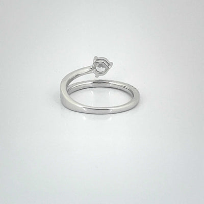 Women's Solitaire Spiral Bold Classy Statement Ring 92.5 purity silver