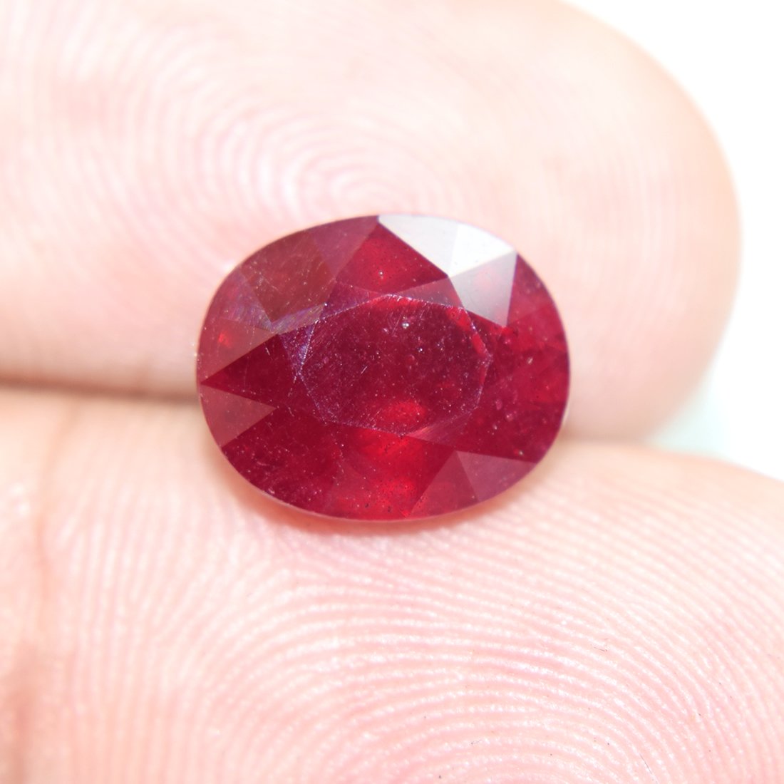 BLUEMONDS Natural Ruby all sawa Ratti size 2.25 Ratti to 11.25 Ratti Manik (Certified loose Ruby Stone)
