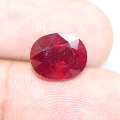 BLUEMONDS Natural Ruby all sawa Ratti size 2.25 Ratti to 11.25 Ratti Manik (Certified loose Ruby Stone)