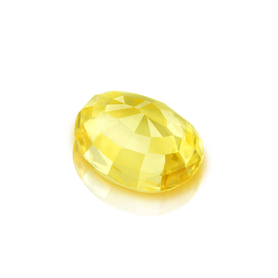 BLUEMONDS Yellow Sapphire all Ratti size 2 ratti to 11 ratti Pukhraj (Certified loose Yellow Sapphire Stone)
